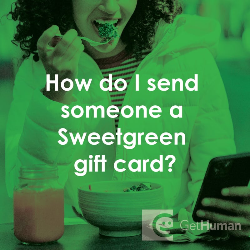 How Do I Send Someone a Sweetgreen Gift Card?