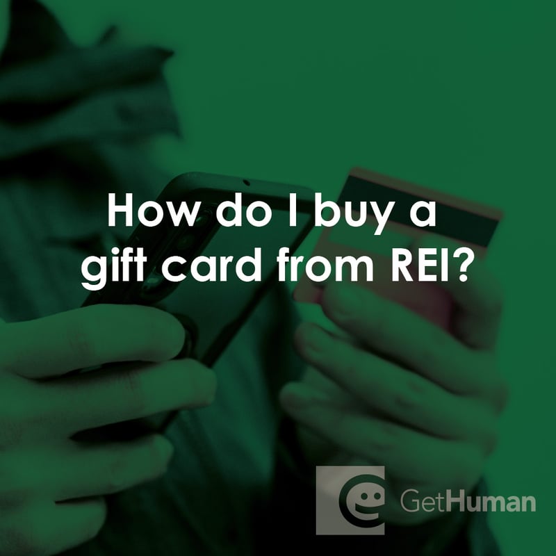 How Do I Buy a Gift Card from REI?