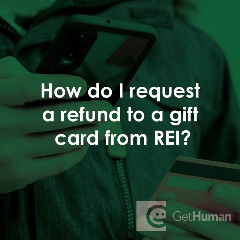 Could I Get a Refund from REI Added to a Gift Card?