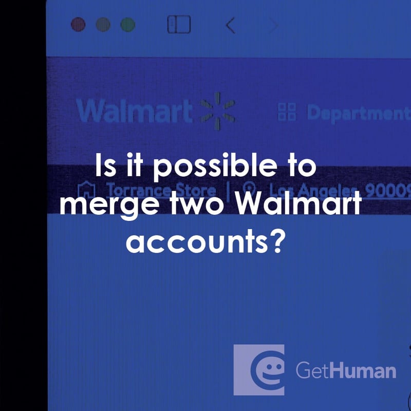 Is It Possible to Merge Two WalMart Accounts?