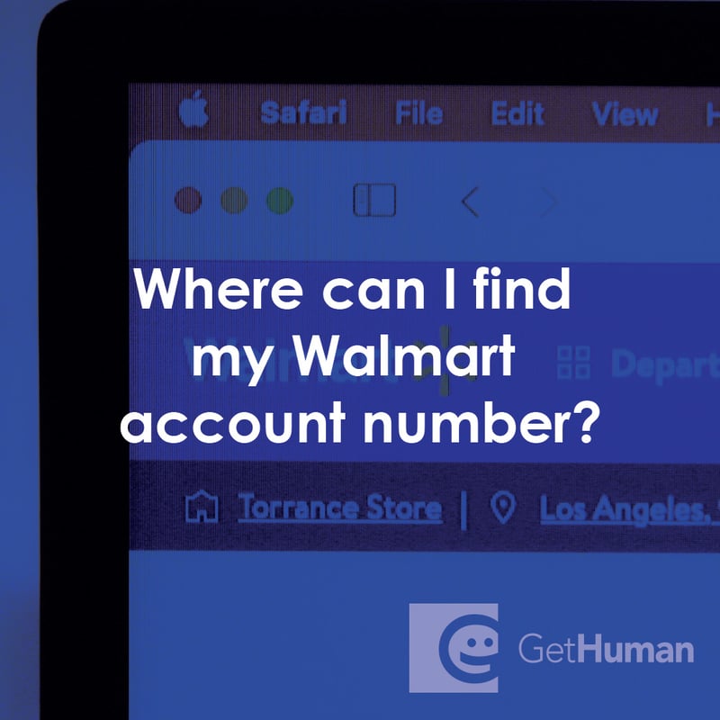 How Do I Find My WalMart Account Number?
