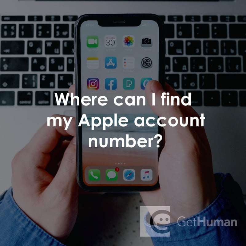 Where Can I Find My Apple Account Number?