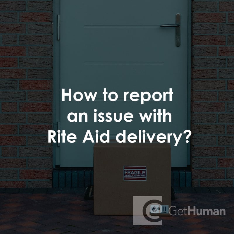 How to Report an Issue with Rite Aid Delivery?