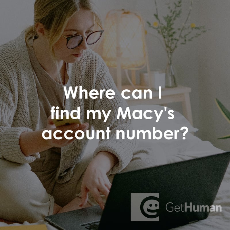 Where Can I Find My Macy's Account Number?