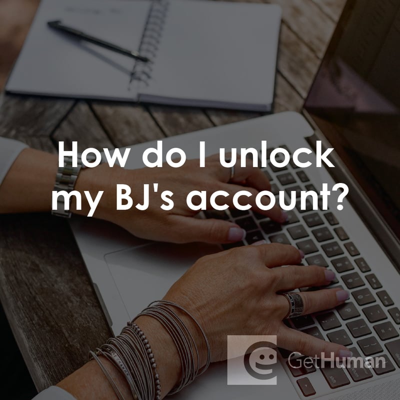 How Do I Unlock My Bj's Account?
