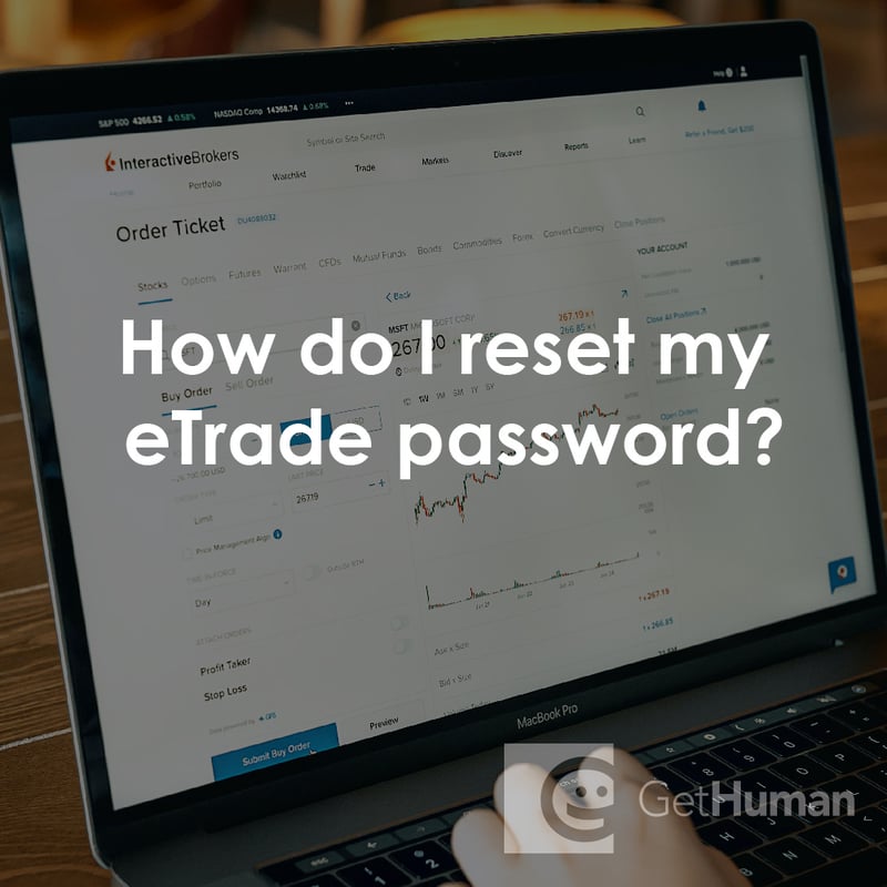 How Do I Reset My eTrade Password?