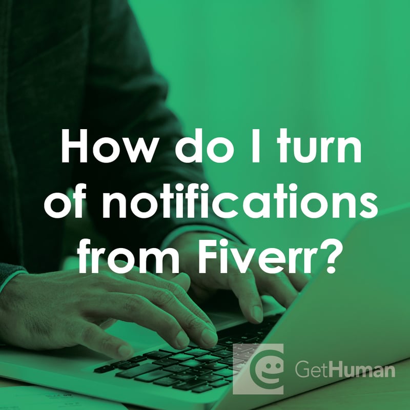 How Do I Turn Off Notifications from Fiverr?