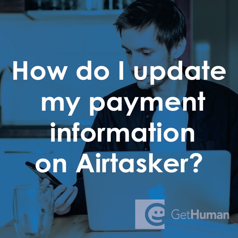 How do I update my payment information on Airtasker?