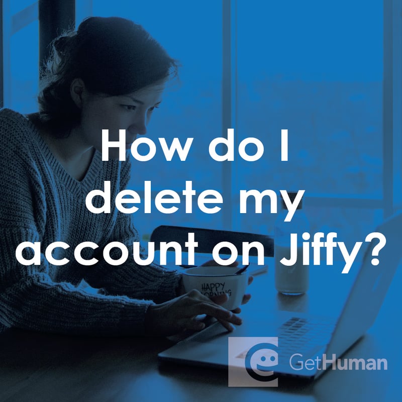 How do I delete my account on Jiffy?