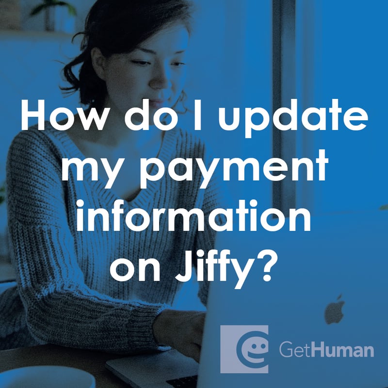 How do I update my payment information on Jiffy?