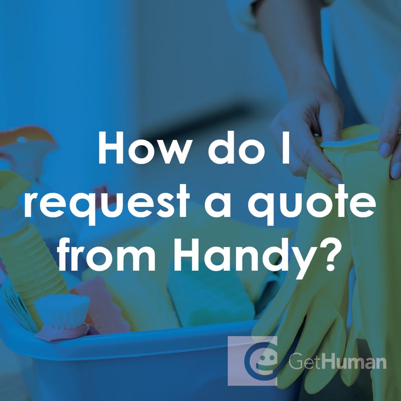 How do I request a quote from Handy?