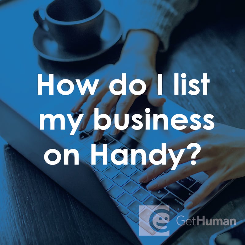 How do I list my business on Handy?