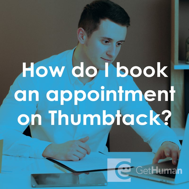 How do I book an appointment on Thumbtack?