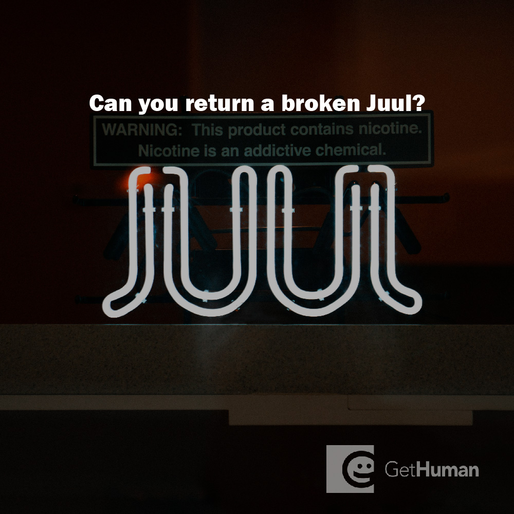 Can you return a broken Juul?
