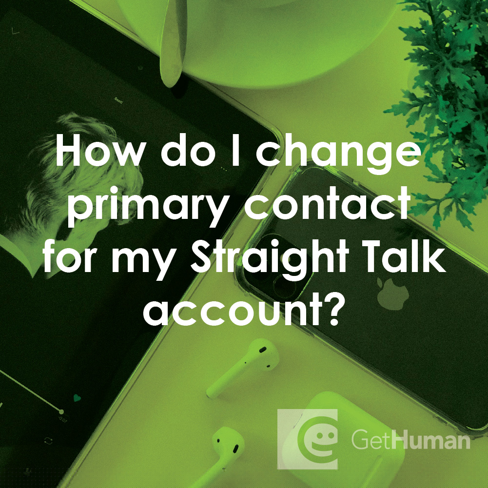 How Do I Change Primary Contact for My Straight Talk Account?