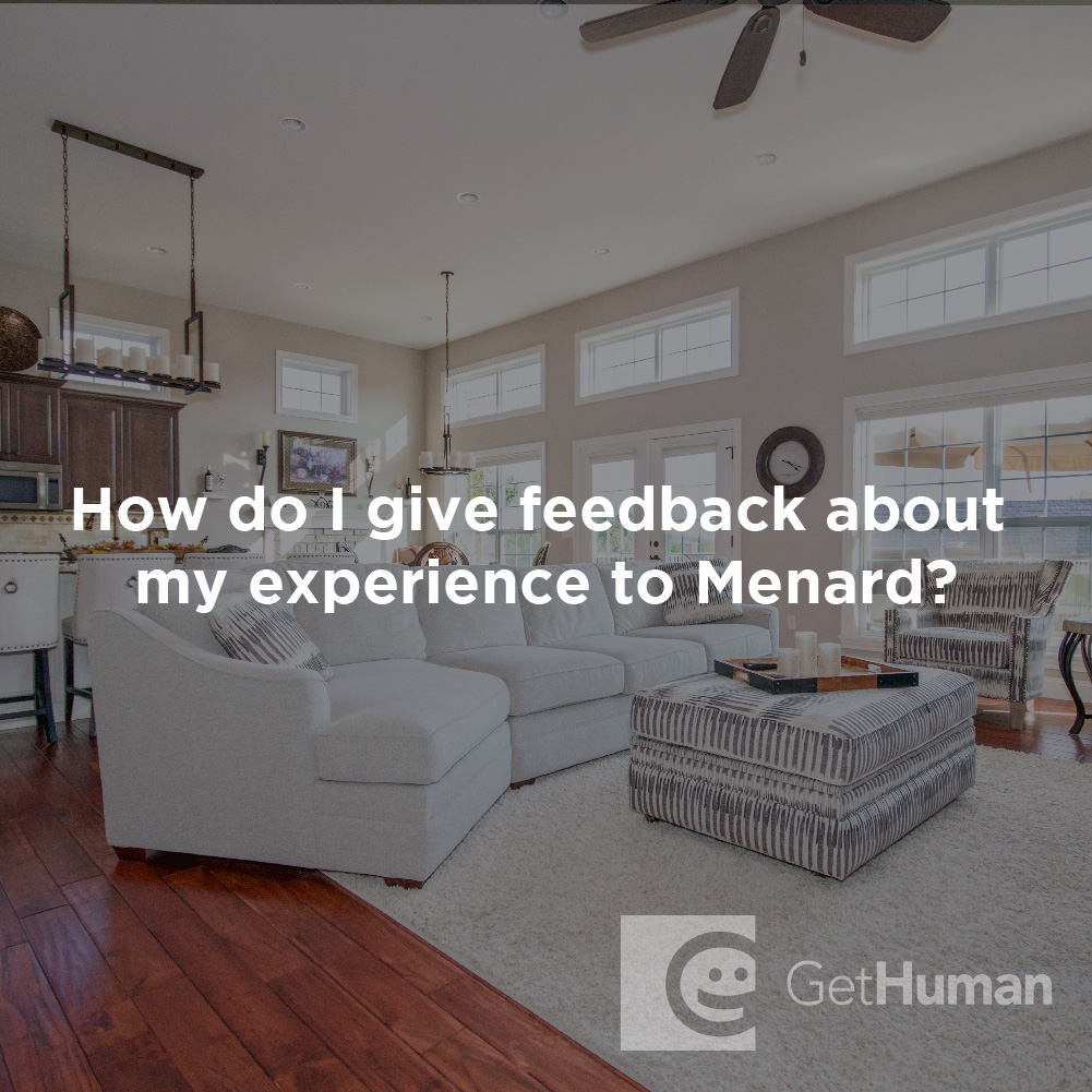 How Do I Give Feedback About My Experience to Menard?