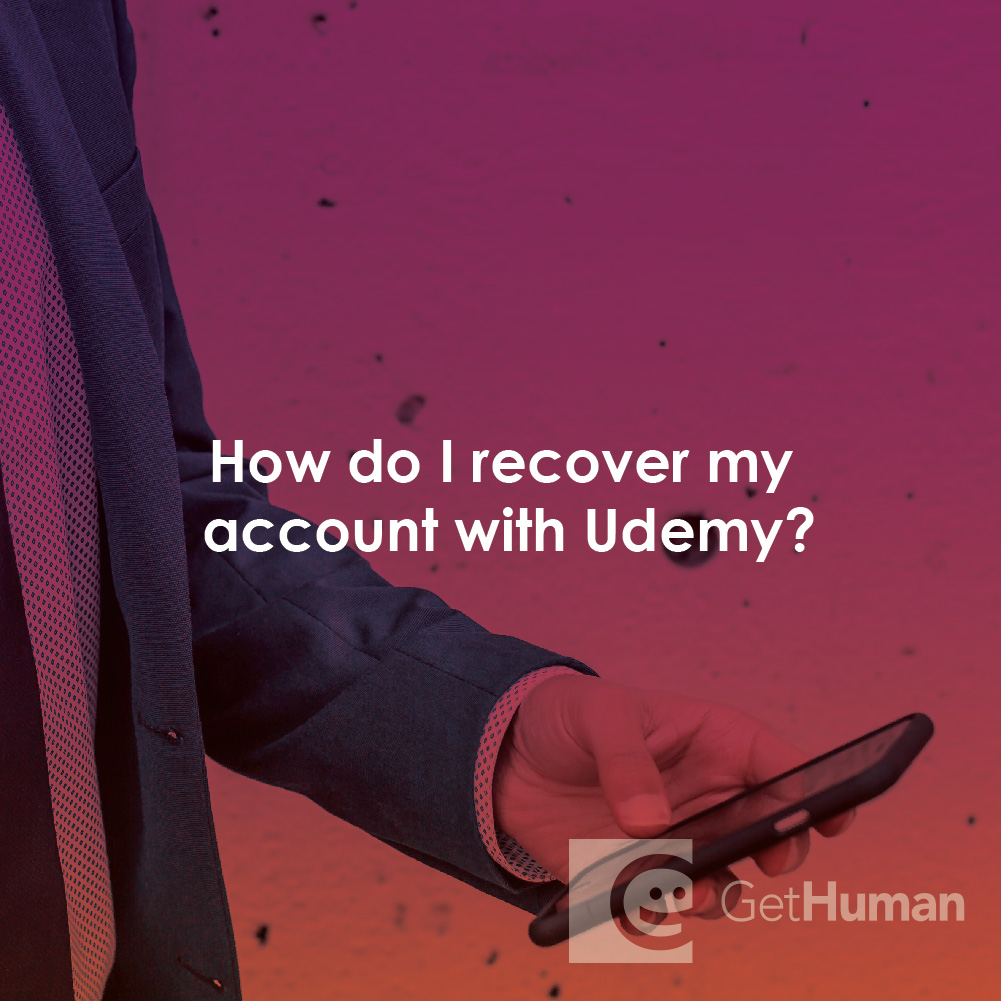 How Do I Recover My Account with Udemy?