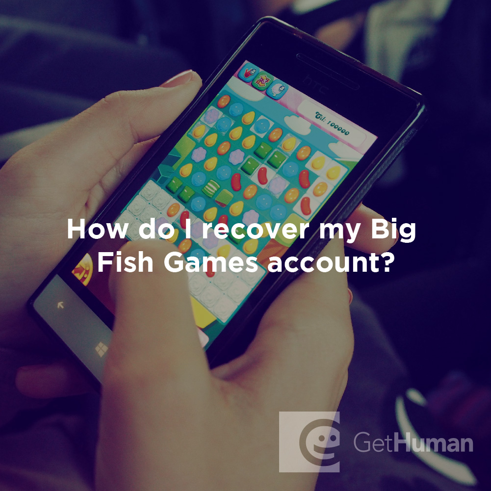 How Do I Recover My Big Fish Games Account?