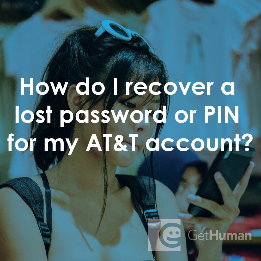 How Do I Recover a Lost Password or Pin for My AT&T Account?