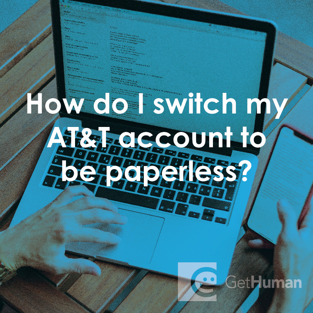 How Do I Switch My AT&T Account to Be Paperless?