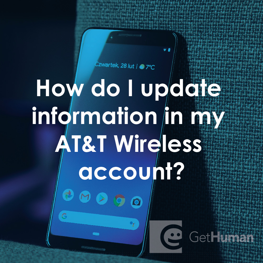 How Do I Update Information in My AT&T Wireless Account?