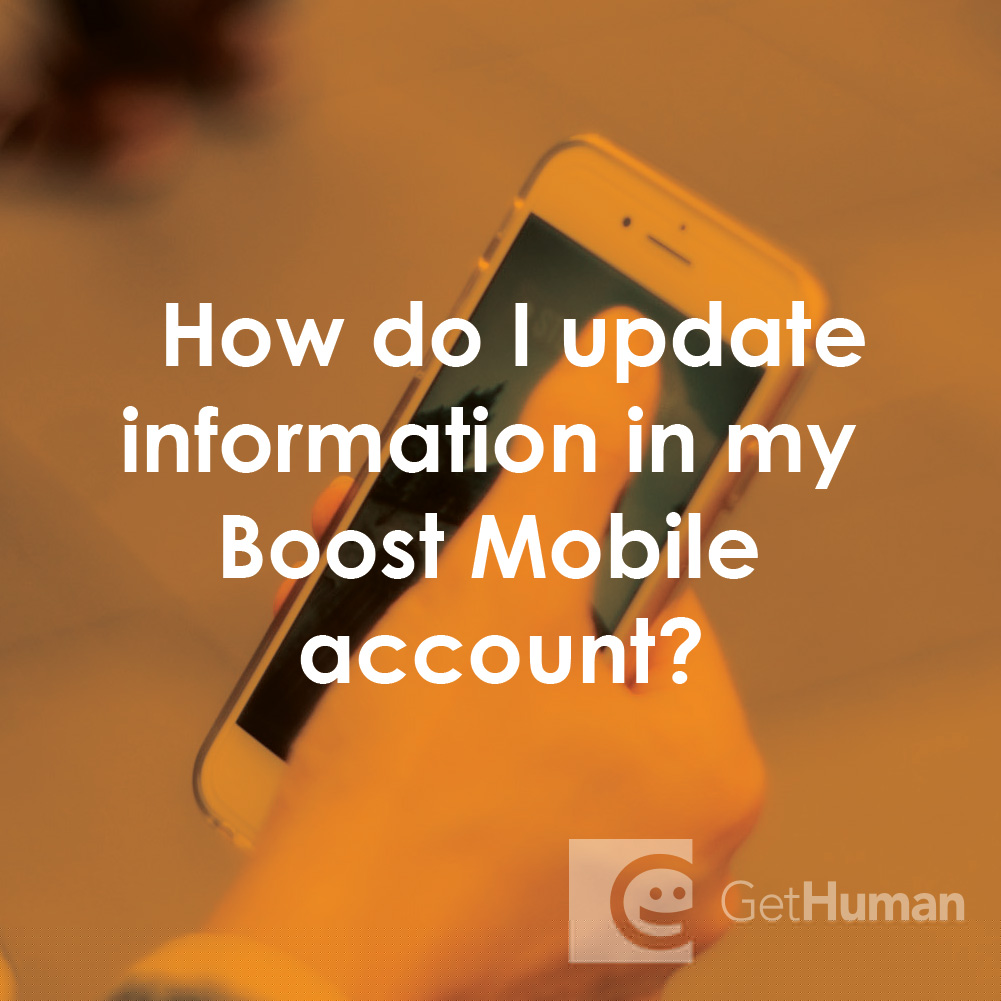 How Do I Update Information in My Boost Mobile Account?