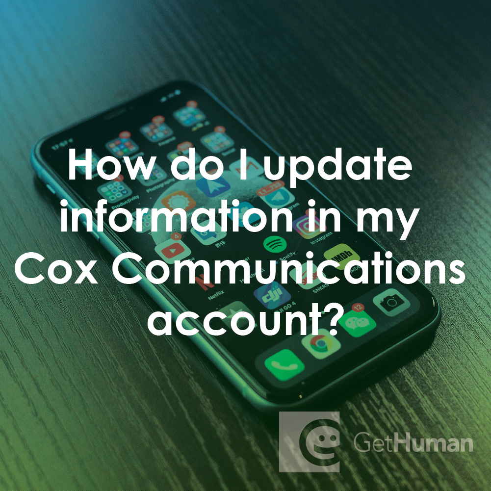 How Do I Update Information in My Cox Communications Account?