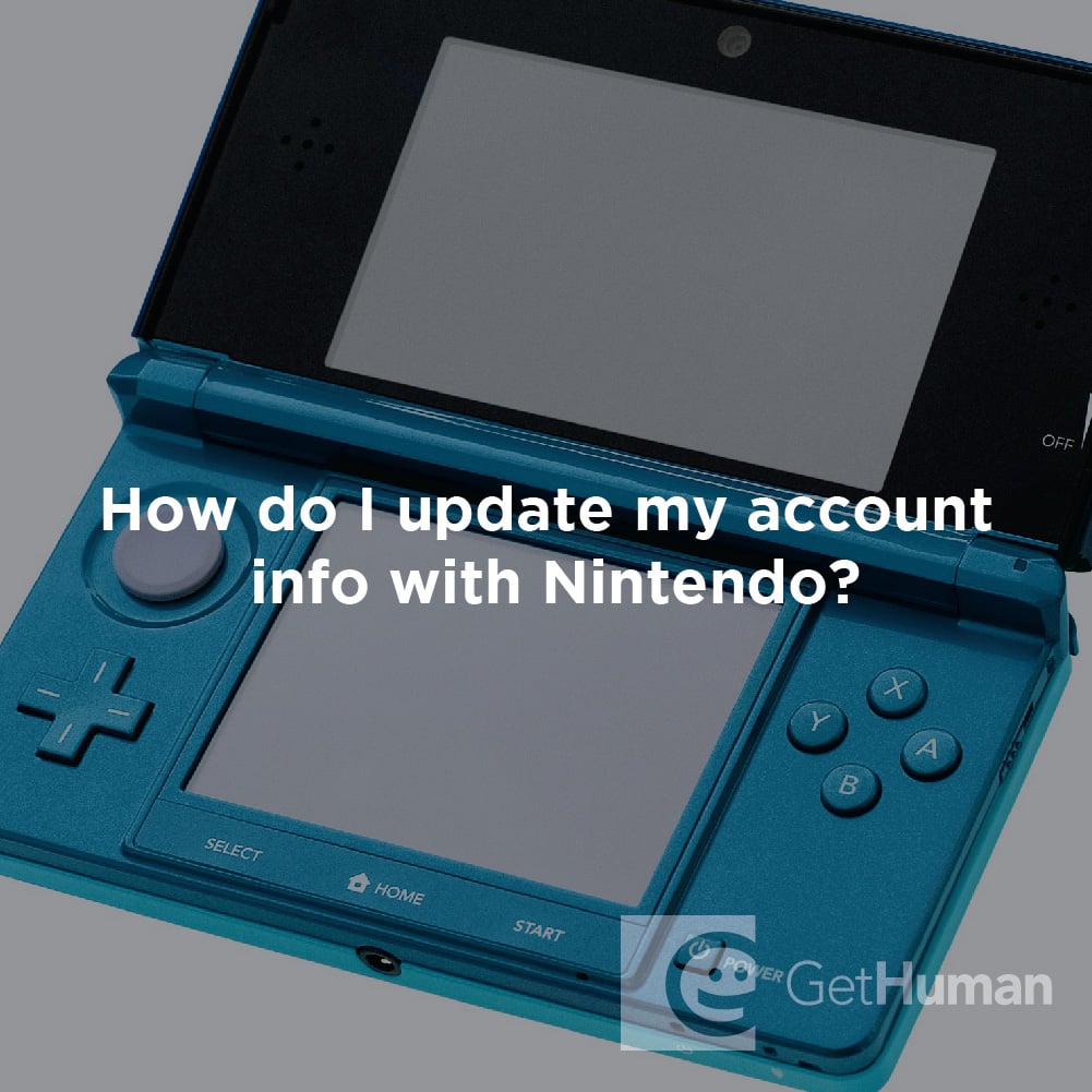 How Do I Update My Account Info with Nintendo?