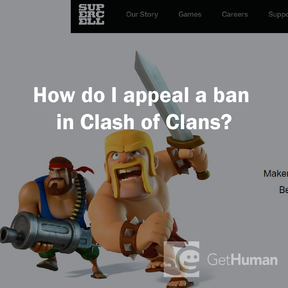 How do I appeal a ban in Clash of Clans?