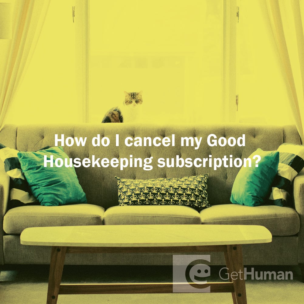 How do I cancel my Good Housekeeping subscription?