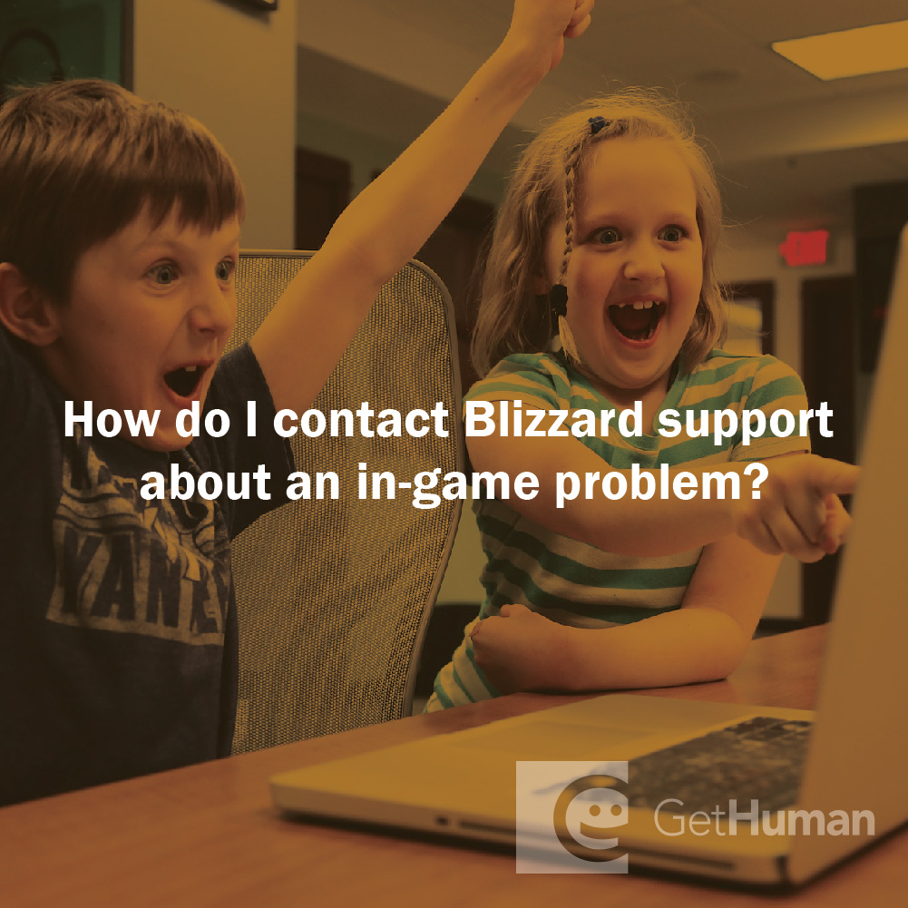 How do I contact Blizzard support about an in-game problem?