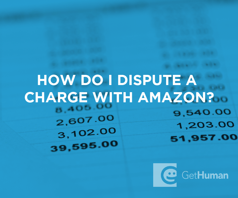 How do I dispute a charge with Amazon?