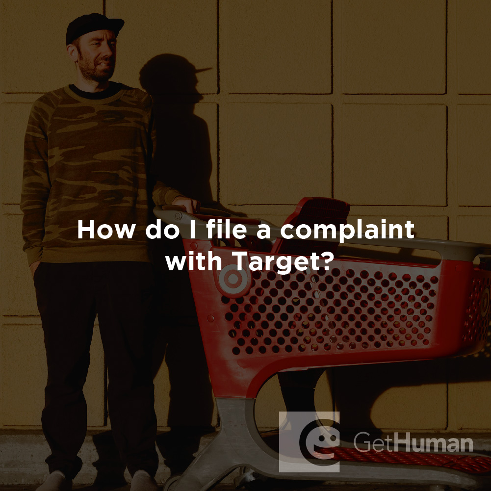 How do I file a complaint with Target?