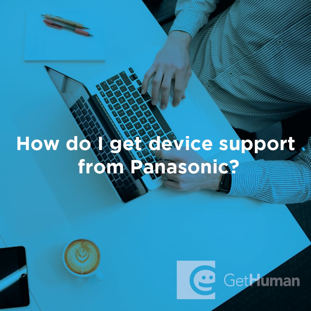 How do I get device support from Panasonic?