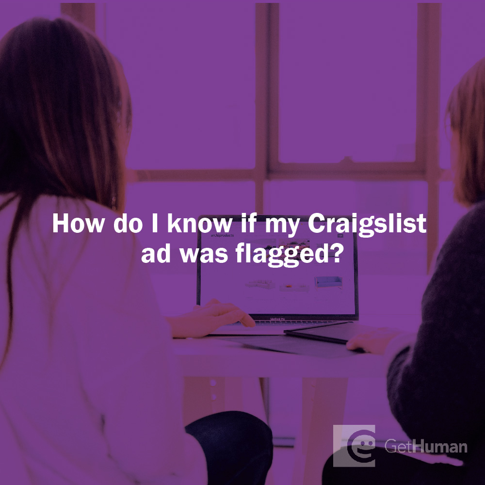How do I know if my Craigslist ad was flagged?