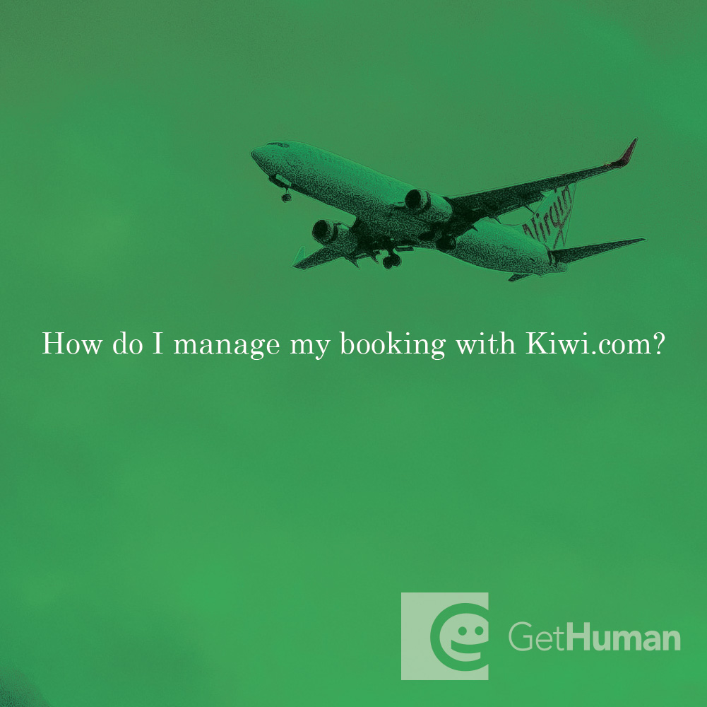 How do I manage my booking with Kiwi.com?