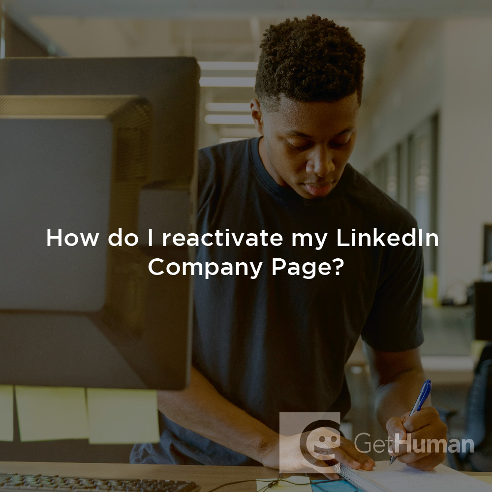 How do I reactivate my LinkedIn company page?