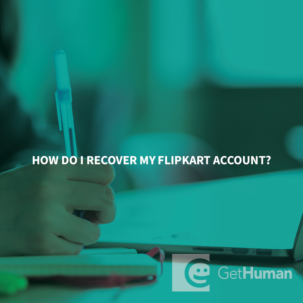 How do I recover my FlipKart account?