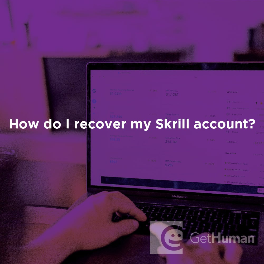 How do I recover my Skrill account?