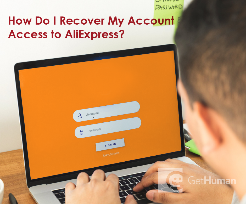 How do I recover my account access to AliExpress?