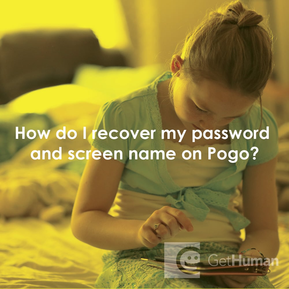 How do I recover my password and screen name on Pogo?
