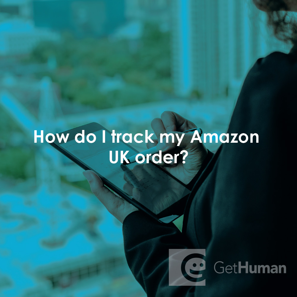 How do I track an order with Amazon UK?