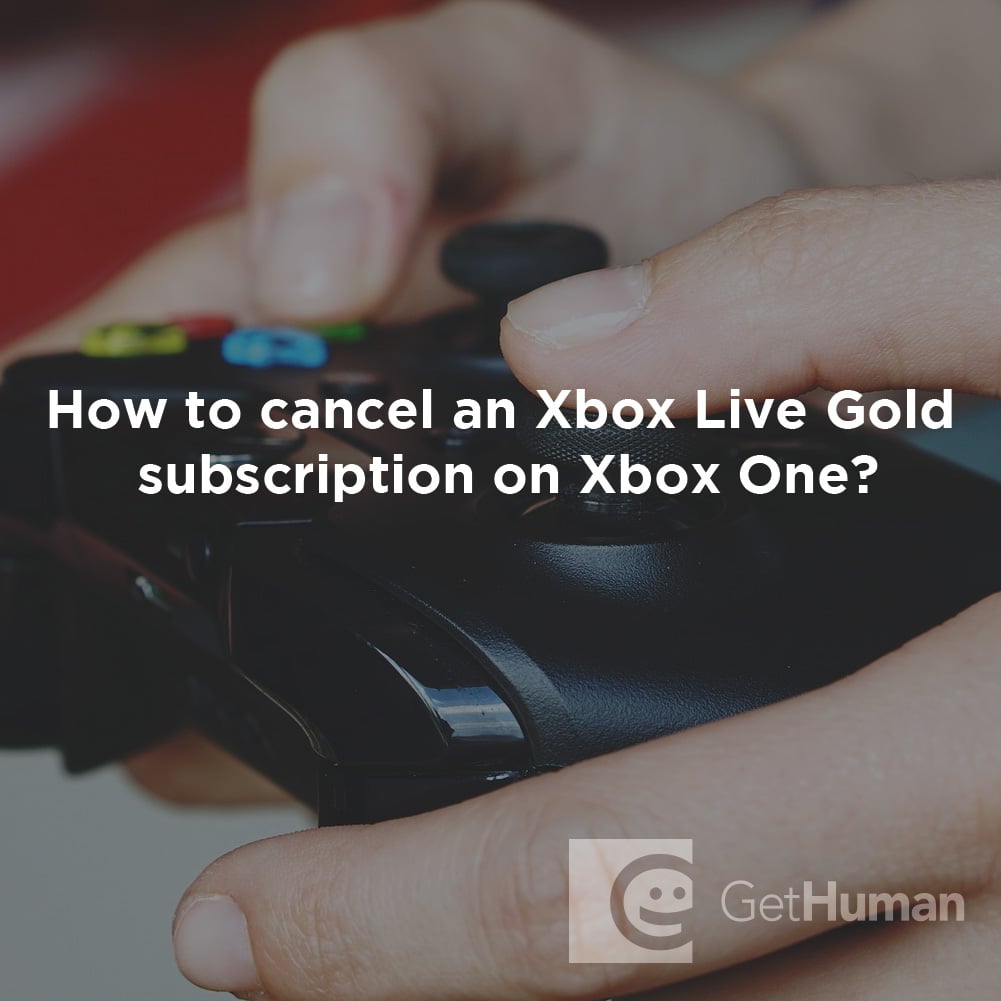 How to Cancel an Xbox Live Gold Subscription on Xbox One?