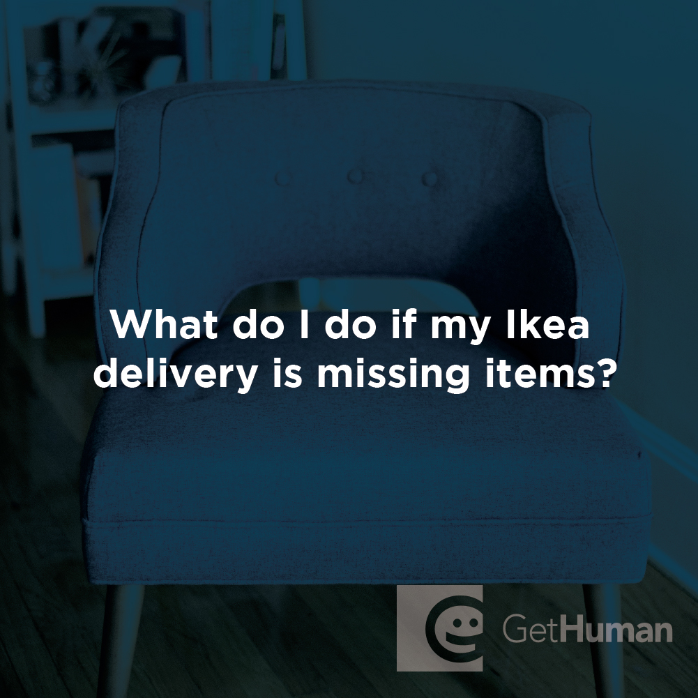 What do I do if my Ikea delivery is missing items?