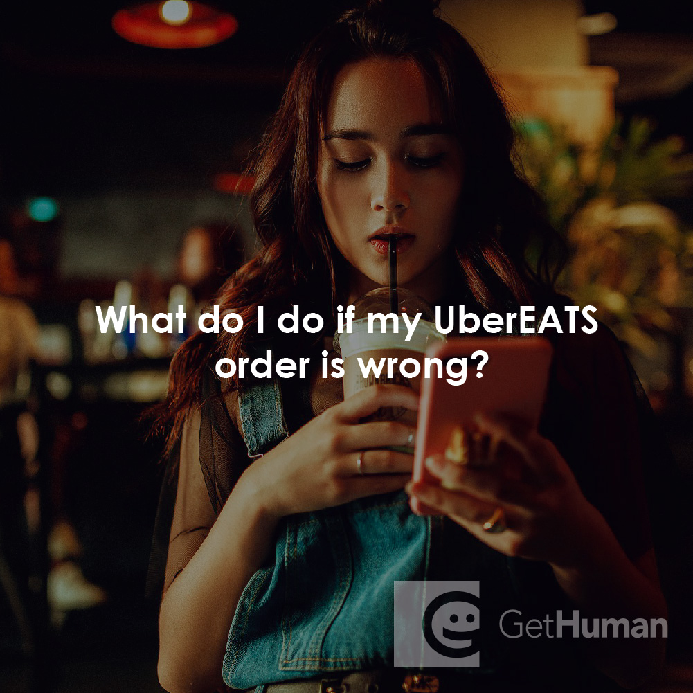 What do I do if my UberEATS order is wrong?