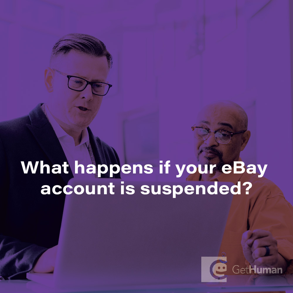 What happens if your eBay account is suspended?