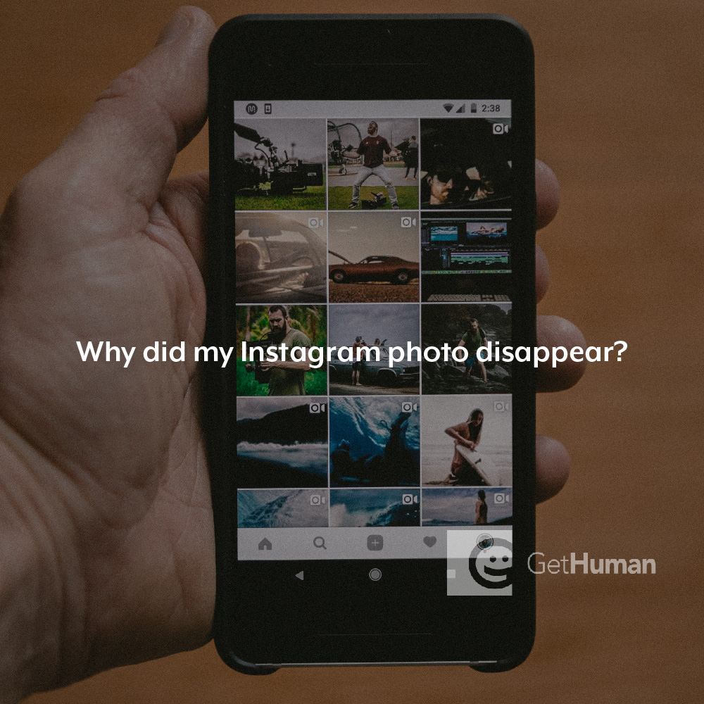Why did my Instagram photo disappear?