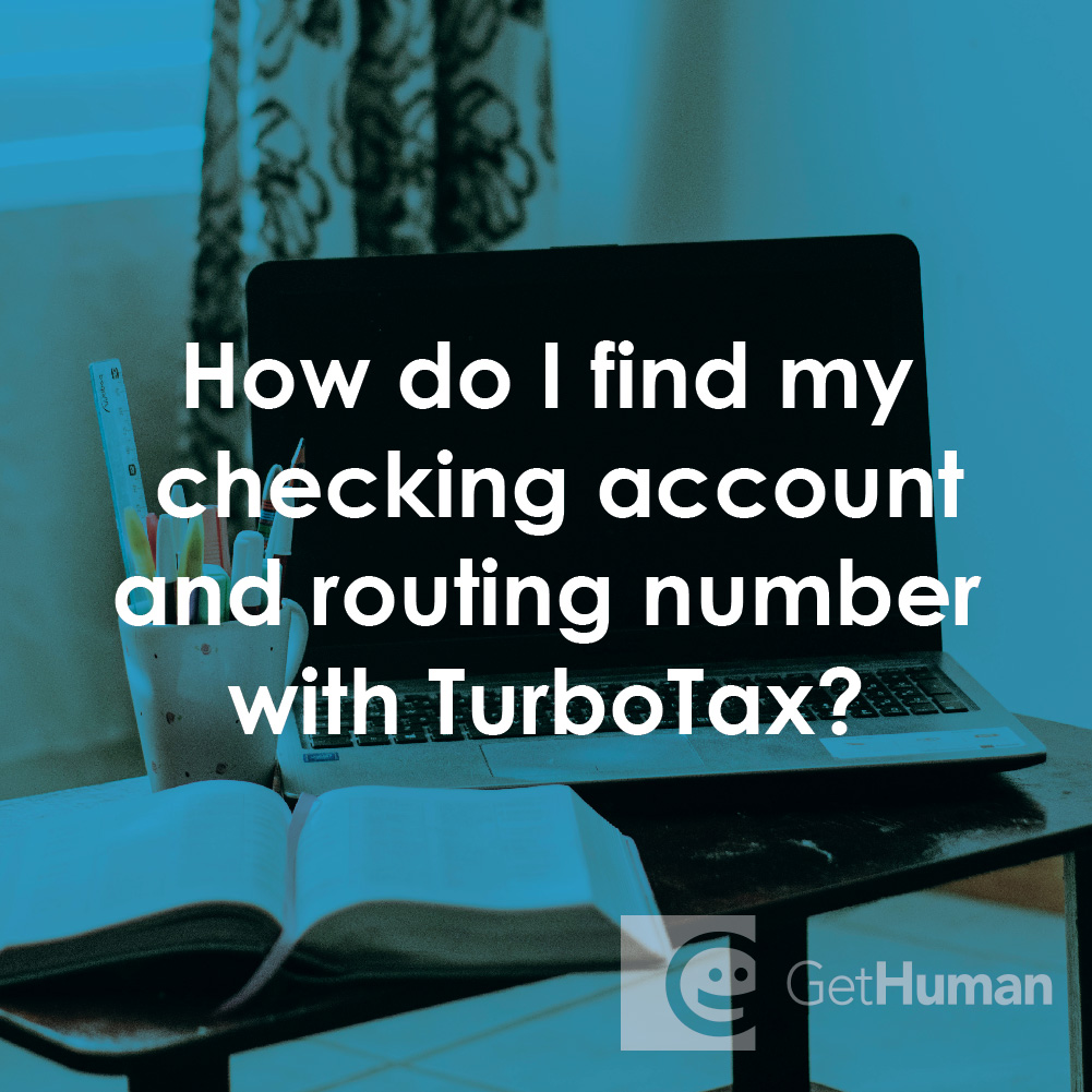 How Do I Find My Checking Account and Routing Number with TurboTax?