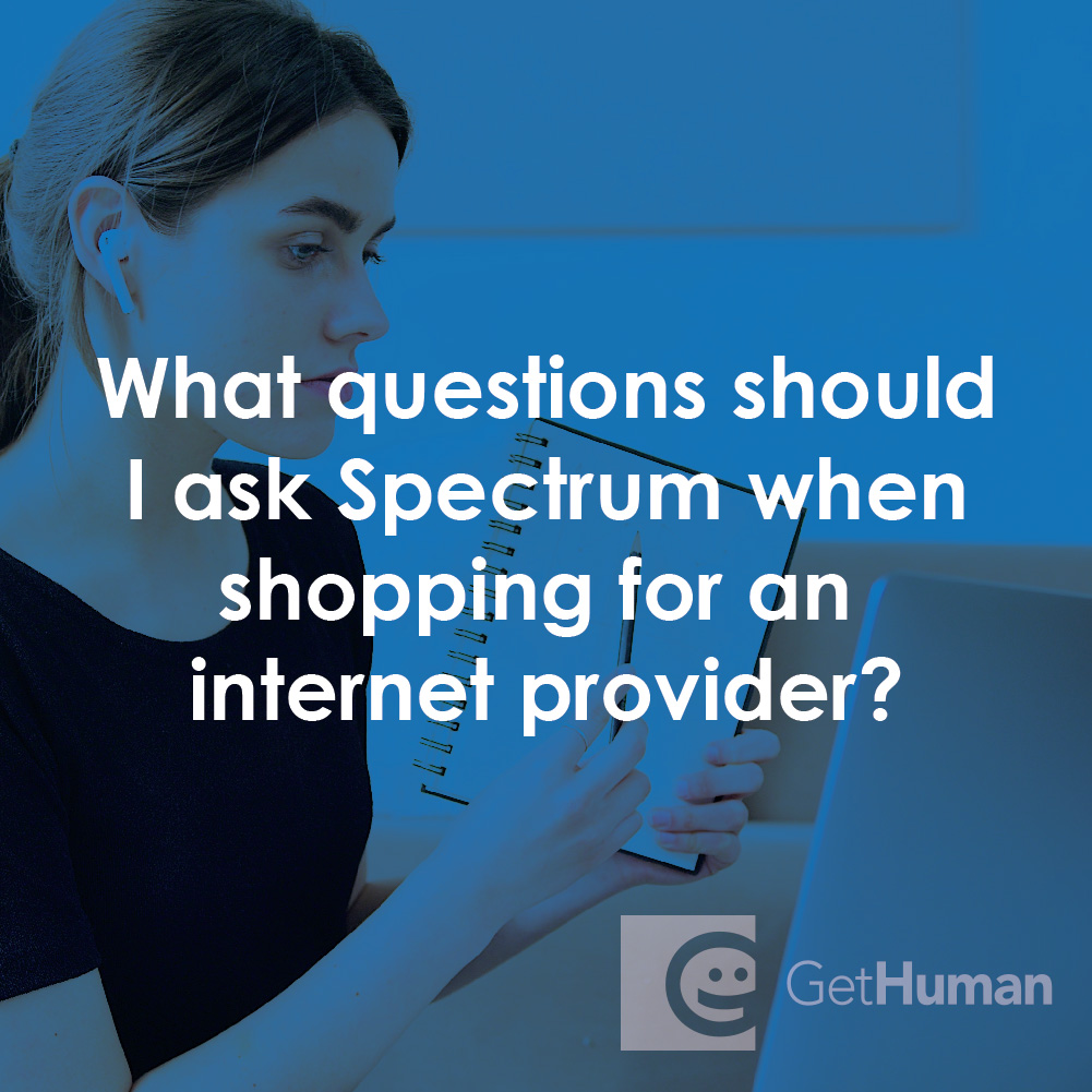 ¿Qué preguntas debo hacerle a Spectrum al comprar un proveedor de Internet?