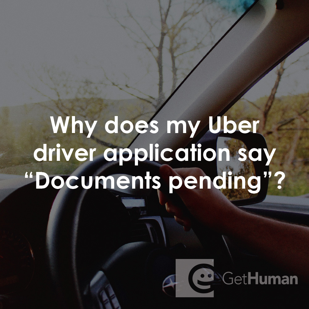 Perché la mia applicazione driver Uber dice "Documenti in sospeso"?